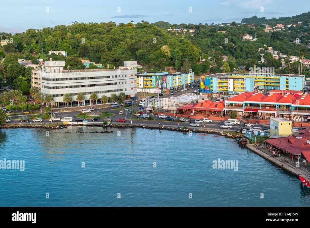 Castries waterfront