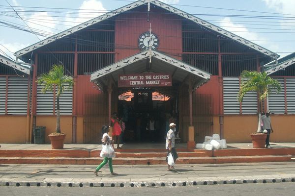 Castries Central Market, a historic landmark in Saint Lucia