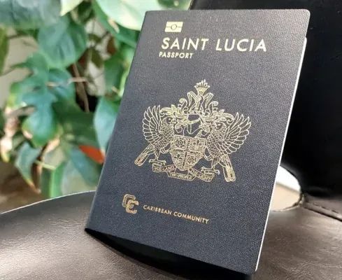 Saint Lucia passport obtained through citizenship by investment